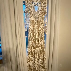 Rue De Seine Avril Dress in Ivory with Slip.